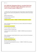 WGU D099 Sales Management OA Study Guide &lpar;2025&sol;2026&rpar; &vert; Objective Assessment Final Exam Review &vert; Sales Management Practice Questions & Answer Key &vert; Comprehensive Exam Preparation Resource