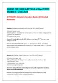GLOBUS 201 EXAM QUESTIONS AND ANSWERS &vert; BRAND NEW ACTUAL EXAM PREP &vert; GRADED A&plus; VERIFIED SOLUTION