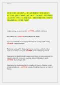 MED-SURG 1 RN FINAL EXAM JERSEY COLLEGE &vert;&NewLine;ACTUAL QUESTIONS AND 100&percnt; CORRECT ANSWERS&NewLine;&vert; LATEST UPDATE 2026&sol;2027 &vert; VERIFIED SOLUTIONS&NewLine;GRADED A&plus; &vert; SURE PASS&excl;&excl; 
