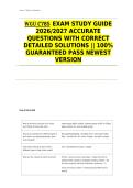 WGU C785  EXAM STUDY GUIDE 2026&sol;2027 ACCURATE QUESTIONS WITH CORRECT DETAILED SOLUTIONS &vert;&vert; 100&percnt; GUARANTEED PASS NEWEST VERSION