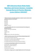 ABYC Electrical Exam Study Guide Questions and Correct Answers 2026&sol;2027 &ndash; Comprehensive Marine Electrical Certification Review and Practice Guide