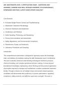 ABC WASTEWATER LEVEL 3 CERTIFICATION EXAM &ndash; QUESTIONS AND&NewLine;ANSWERS &vert; VERIFIED AND WELL DETAILED ANSWERS &vert; PLUS RATIONALES &vert;&NewLine;DOWNLOAD AND PASS &vert; LATEST EXAM UPDATE 2026&sol;2027