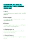 CUS3701 ACTUAL TEST PAPER FULL&NewLine;QUESTIONS AND ACCURATE ANSWERS&NewLine;GRADED APLUS