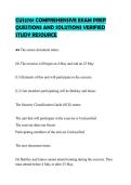 CUS3701 COMPREHENSIVE EXAM PREP&NewLine;QUESTIONS AND SOLUTIONS VERIFIED&NewLine;STUDY RESOURCE