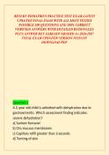 HESI RN PEDIATRICS PRACTICE TEST EXAM LATEST UPDATED FINAL EXAM WITH ALL MOST TESTED POSSIBLE 100 QUESTIONS AND 100&percnt; CORRECT VERIFIED ANSWERS WITH DETAILED RATIONALES PLUS ANSWER KEY ALREADY GRADED A&plus; 2026-2027 FINAL EXAM UPDATED VERSION INSTANT DOWNLOAD 