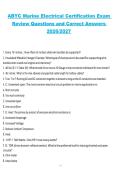 ABYC Marine Electrical Certification Exam Review Questions and Correct Answers 2026&sol;2027 &ndash; Comprehensive Marine Electrical Certification Study Guide