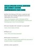 CUS3701 UPDATED ACTUAL QUESTIONS&NewLine;AND CORRECT ANSWERS&NewLine;COMPREHENSIVE STUDY GUIDE&NewLine;