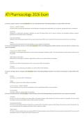 ATI Pharmacology Exam &lpar;2026&rpar; &ndash; Comprehensive Questions and Answers Review