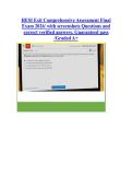 HESI Exit Comprehensive Assessment Final &NewLine;Exam 2026&sol; with screenshots Questions and &NewLine;correct verified answers&period; Guaranteed pass &NewLine;&sol;Graded A&plus;