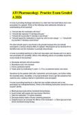ATI Pharmacology Practice Exam &lpar;2026&rpar; &ndash; Graded A Questions and Answers Review