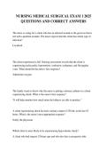 Nursing Medical Surgical Exam 1 &vert; Q&A &vert; 2026