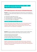 ATI PN FUNDAMENTALS PROCTORED EXAM 2026 &vert; PRACTICE QUESTIONS WITH ANSWERS & RATIONALES &vert; LATEST GRADED A&plus; VERIFIED PACK
