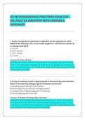 ATI PN FUNDAMENTALS PROCTORED EXAM 2026 &vert; PRACTICE QUESTIONS WITH ANSWERS & RATIONALES &vert; LATEST GRADED A&plus; VERIFIED PACK