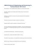NUR-641E Advanced Pathophysiology and Pharmacology &vert; Nurse Educator &vert; 2026&sol;2027