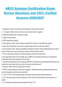 ABYC Systems Certification Exam Review Questions and Verified Answers 2026&sol;2027 &ndash; Comprehensive Marine Systems Certification Study Guide