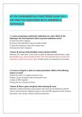 ATI PN FUNDAMENTALS PROCTORED EXAM 2026 &vert; 300 PRACTICE QUESTIONS WITH ANSWERS & RATIONALES &vert; LATEST GRADED A&plus; VERIFIED PACK