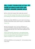 DELL CLIENT FOUNDATION ACTUAL TEST&NewLine;PAPER ACCURATE QUESTIONS AND&NewLine;CORRECT ANSWERS GRADED APLUS