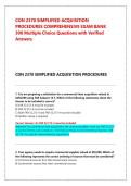 CON 2370 SIMPLIFIED ACQUISITION PROCEDURES COMPREHENSIVE EXAM BANK &vert; ACTUAL EXAM QUESTIONS & VERIFIED ANSWERS &vert; GRADED A&plus;