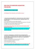 CON 2370 SIMPLIFIED ACQUISITION PROCEDURES COMPREHENSIVE EXAM BANK &vert; ACTUAL EXAM QUESTIONS & VERIFIED ANSWERS &vert; GRADED A&plus;