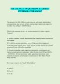 FMF LCE EXAM 100 QUESTIONS & CORRECT ANSWERS LATEST 2026&sol;2027