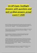 CA SIP Exam TestRight&NewLine;Answers with questions and&NewLine;well verified answers actual&NewLine;exam&excl;&excl;&excl; 2026
