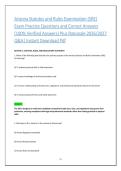 Arizona Statutes and Rules Examination &lpar;SRE&rpar; Exam Practice Questions and Correct Answers &lpar;100&percnt; Verified Answers&rpar; Plus Rationale 2026&sol;2027 Q&A&vert; Instant Download Pdf
