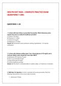 HESI PN EXIT NGN COMPLETE PRACTICE EXAM &vert; NEXT GENERATION NCLEX PACK &vert; ACTUAL EXAM QUESTIONS & VERIFIED RATIONALES &lpar;GRADED A&plus;&rpar;