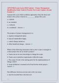 APM PMQ Exam &lpar;Latest 2026 Update&rpar; &ndash; Project Management &NewLine;Qualification Study Guide & Practice Test Latest Update&vert; Already &NewLine;Graded A&plus; 