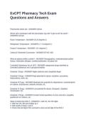ExCPT Pharmacy Tech Exam Questions and Answers