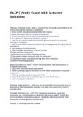 ExCPT Study Guide with Accurate Solutions