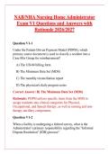 NAB&sol;NHA Nursing Home Administrator &NewLine;Exam V1 Questions and Answers with &NewLine;Rationale 2026&sol;2027