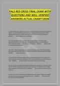 PALS RED CROSS FINAL EXAM WITH&NewLine;QUESTIONS AND WELL VERIFIED&NewLine;ANSWERS ACTUAL EXAM&excl;&excl;&excl;2026
