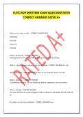 FLETC BOP MIDTERM EXAM QUESTIONS WITH CORRECT ANSWERS RATED A&plus;
