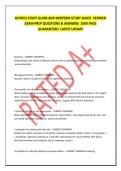GLYNCO STUDY GUIDE BOP MIDTERM STUDY GUIDE VERIFIED EXAM PREP QUESTIONS