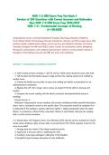 NUR 112 HESI Exam Prep Test Bank 3&NewLine;Review of 200 Questions with Correct Answers and Rationales&NewLine;New NUR 112 HESI Exam Prep 2026&sol;2027&NewLine;NUR 112 &ndash; Fundamental Concepts of Nursing&NewLine;A&plus; GRADED&NewLine;