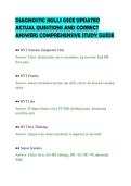 DIAGNOSTIC SKILLS OSCE UPDATED&NewLine;ACTUAL QUESTIONS AND CORRECT&NewLine;ANSWERS COMPREHENSIVE STUDY GUIDE