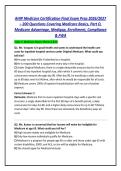AHIP Medicare Certification Final Exam Prep 2026&sol;2027 &ndash; 200 Questions Covering Medicare Basics&comma; Part D&comma; &NewLine;Medicare Advantage&comma; Medigap&comma; Enrollment&comma; Compliance &NewLine;& FWA