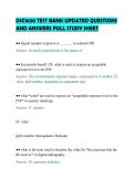 DSC1630 TEST BANK UPDATED QUESTIONS&NewLine;AND ANSWERS FULL STUDY SHEET&NewLine;