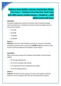 &NewLine;Alabama Home Builders Licensure Examination Master &NewLine;Prep Course &vert; Complete Actual Question Study Guide &NewLine;with 100&percnt; Correct Verified Answers &vert; Graded A&plus; &vert; 2026 &NewLine;Edition instant pdf Acsess