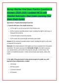 Barney Fletcher Final Exam Practice Questions & &NewLine;Answers &lpar;2026&ndash;2028 &vert; Updated MCQs with &NewLine;Detailed Rationales &vert; Real Estate Licensing Final &NewLine;Exam Study Guide