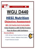 Pass WGU D440 Nutrition OA Exam &lpar;2026&sol;2027&rpar; &ndash; 300&plus; Practice Questions & Study Guides &vert; Guarantee Pass&NewLine;