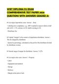 WSET DIPLOMA D2 EXAM&NewLine;COMPREHENSIVE TEST PAPER 2026&NewLine;QUESTIONS WITH ANSWERS GRADED A&plus;