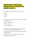 WSET DIPLOMA D2 EXAM ACTUAL&NewLine;EXAMINATION 2026 QUESTIONS WITH&NewLine;ANSWERS GRADED A&plus;&NewLine;