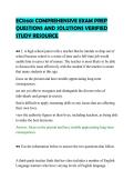 ECS1601 COMPREHENSIVE EXAM PREP&NewLine;QUESTIONS AND SOLUTIONS VERIFIED&NewLine;STUDY RESOURCE&NewLine;