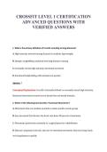 CROSSFIT LEVEL 1 Bundle with complete solutions&period;