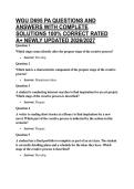 WGU D695 PA QUESTIONS AND ANSWERS WITH COMPLETE SOLUTIONS 100&percnt; CORRECT RATED A&plus; NEWLY UPDATED 2026&sol;2027