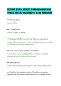 EDPNA EXAM SCRIPT PREMIUM REVIEW&NewLine;SHEET TESTED QUESTIONS AND ANSWERS&NewLine;