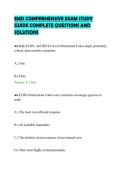 EMD COMPREHENSIVE EXAM STUDY&NewLine;GUIDE COMPLETE QUESTIONS AND&NewLine;SOLUTIONS