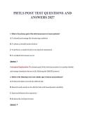 PHTLS POST TEST QUESTIONS AND&NewLine;ANSWERS 2027