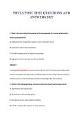 PHTLS POST TEST QUESTIONS AND&NewLine;ANSWERS 2027